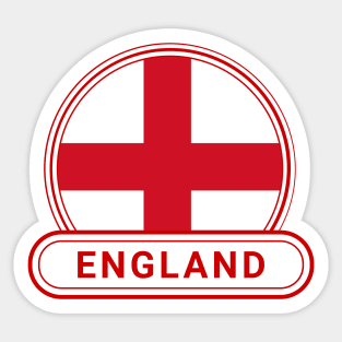 England Country Badge - England Flag Sticker